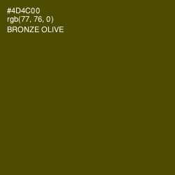 #4D4C00 - Bronze Olive Color Image